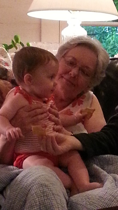 Kambrie with her GREAT Great Aunt Patricia